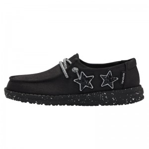 Zapatos Hey Dude Wendy Youth Girls Niños Negras AJALM5P2