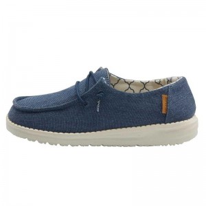 Zapatos Hey Dude Wendy Youth Sparkling Girls Niños Azules 1PO97BIA