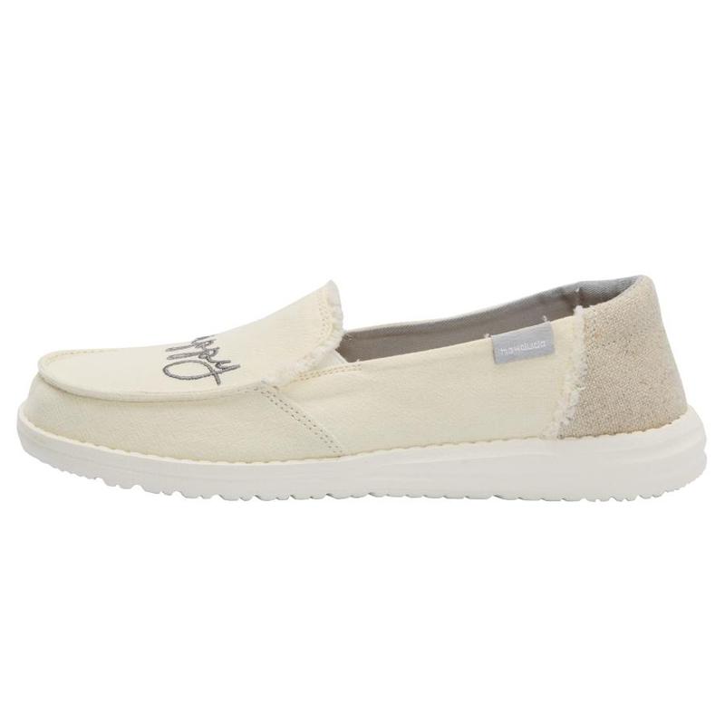 Zapatillas Sin Cordones Hey Dude Lena Natural Mujer Beige J9LMXOEP