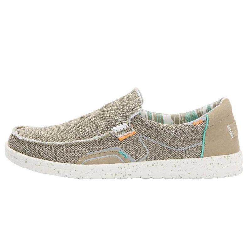 Zapatillas Sin Cordones Hey Dude Mikka Hawk Hombre Beige TYJPBV7G