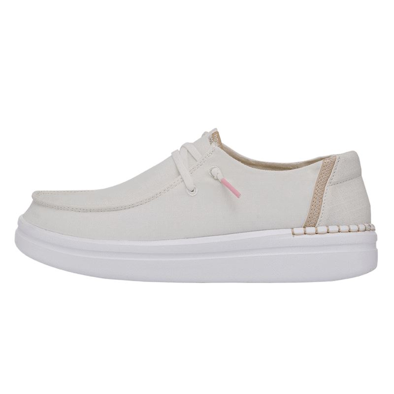 Zapatos Hey Dude Wendy Rise Mujer Blancas EC63IAA2