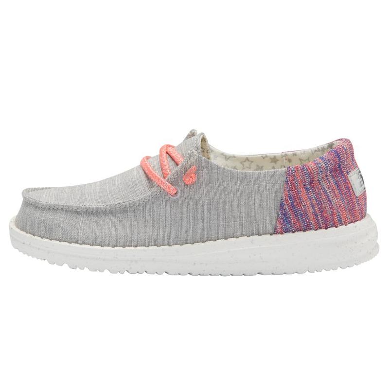 Zapatos Hey Dude Wendy Youth Funk Girls Niños Gris UBA8LB3H