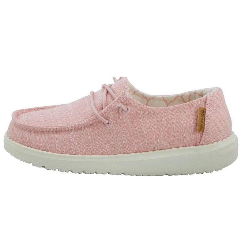 Zapatos Hey Dude Wendy Youth Linen Girls Niños Rosas V6BG2DB7