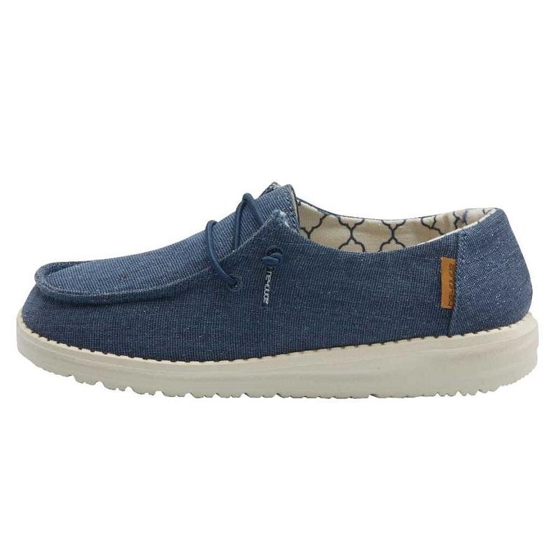 Zapatos Hey Dude Wendy Youth Sparkling Girls Niños Azules 1PO97BIA