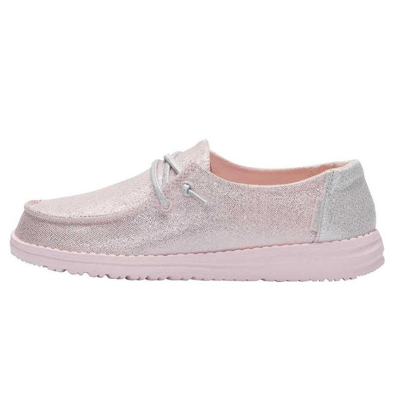 Zapatos Hey Dude Wendy Youth Sparkling Girls Niños Rosas E4WUZ47U